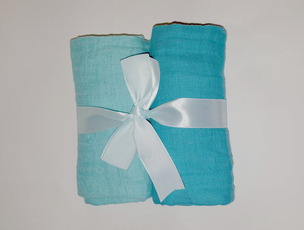 Two pack cotton muslin diapers